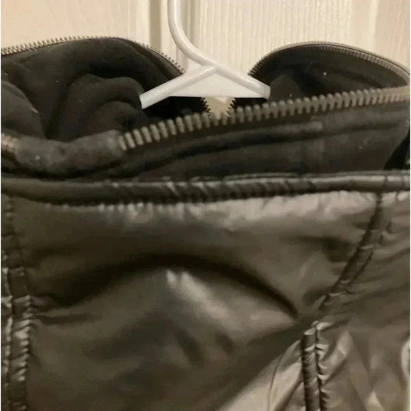 French Connectin Men’s Coat attached Hooded Zip in bibby shell black Sz. Large - Picture 4 of 8